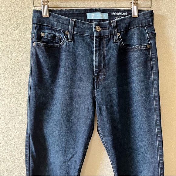 7 for all mankind high waist skinny size 27 jeans - Picture 2 of 9